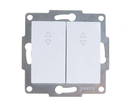 Проходной двойной выключатель LEZARD KARINA белый 707-0288-106 – изображение 3