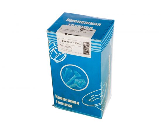 Саморез по дереву КРЕП-КОМП черный 3,5х19 1500шт чд19ф – изображение 3