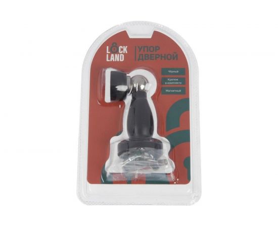Дверной упор LOCKLAND магнитный, цвет черный 6869934 – изображение 4