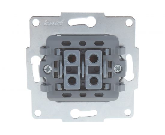 Проходной двойной выключатель LEZARD KARINA белый 707-0288-106 – изображение 4