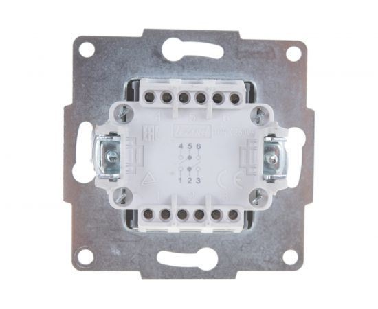 Проходной двойной выключатель LEZARD KARINA белый 707-0288-106 – изображение 5