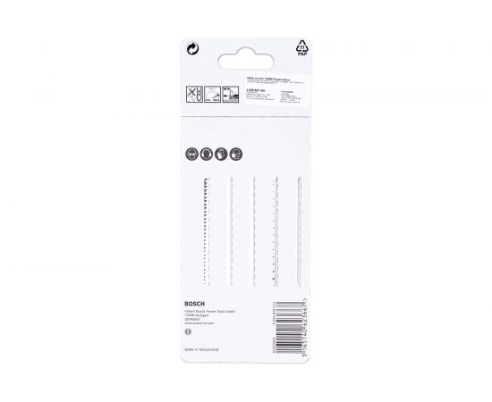 Полотна пильные T308BP Precision for Wood 5 шт. (117 мм; HCS) Bosch 2608667400 – изображение 5