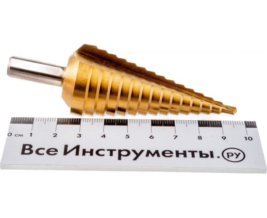 Сверло ступенчатое по металлу (15 ступеней, 4-32 мм; HSS) Makita D-40135 – изображение 6