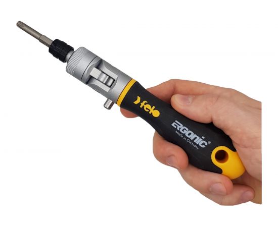 Набор бит и головок Felo SL/PH/PZ/Tx, с поворотной трещоткой Ergonic K, в кейсе, 20 шт 06072006 – изображение 6