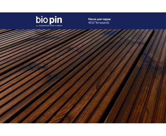 Масло для террас BIO PIN 4010 Terrassenol в цвете Майя 2 л 40105C103 – изображение 10