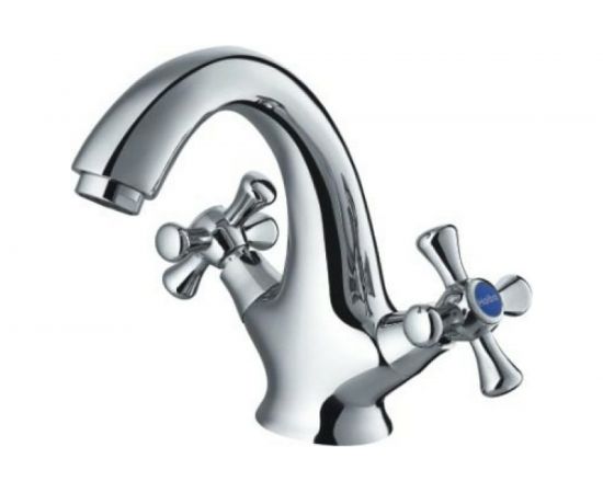 Смеситель для умывальника Zollen Rostock короткий излив, 1 шпилька RO53421011 448036 