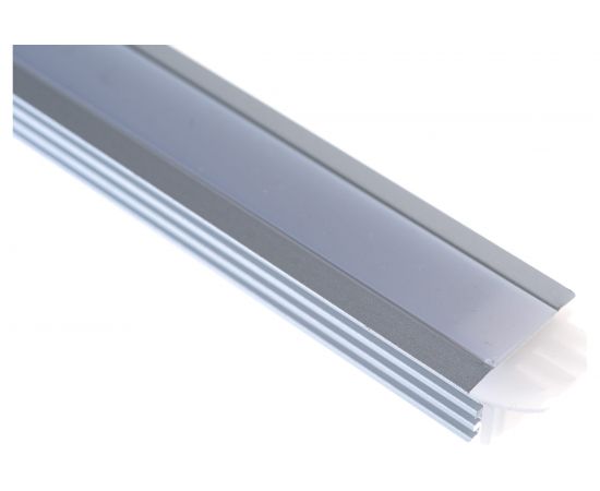 Алюминиевый врезной профиль Apeyron 12 мм глубокий для светодиодной ленты, 1 м. 3012 08-11 