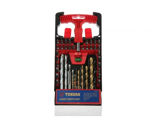 Набор сверл и бит с держателем 50 предметов TUNDRA 5388511 