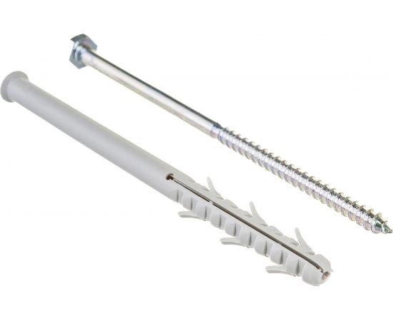 Рамный дюбель ЗУБР Профессионал нейлоновый с шурупом 10 x 160 мм 50 шт. 4-301475-10-160 
