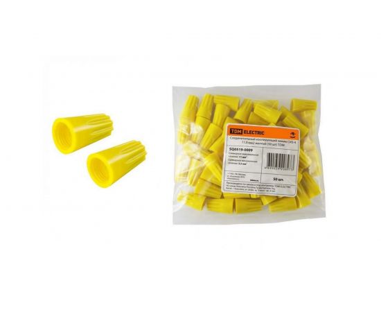 Соединительный изолирующий зажим TDM СИЗ-4, 11.0 мм2, желтый SQ0519-0009 