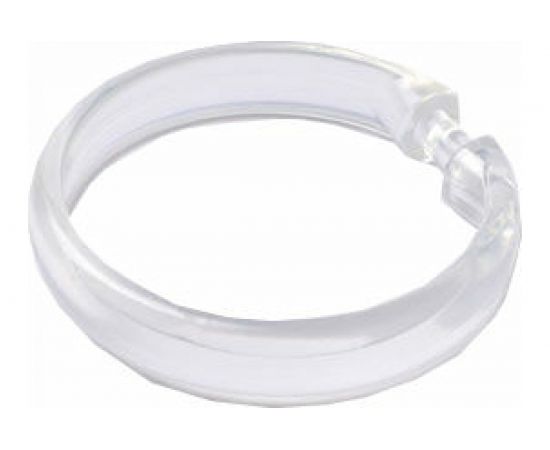 Набор колец для шторы в ванную комнату IDDIS Transparent RID010P 