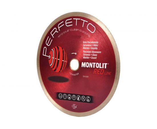 Диск алмазный PERFETTO по керамике (200х30/25.4 мм) MONTOLIT CPF200 