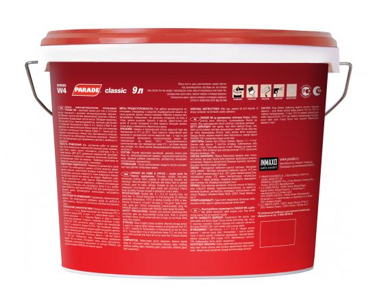 Краска акриловая PARADE W4 Дом & Офис база А 9 л Россия 90002002338 – изображение 2