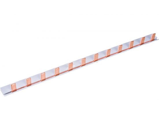 Соединительная шина типа PIN IEK, 12 штырей, 1Р, 63А, 22 см YNS21-1-063-22-12 – изображение 2