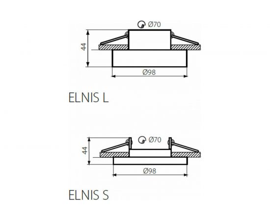 Точечный светильник KANLUX ELNIS L A/C 27808 – изображение 2