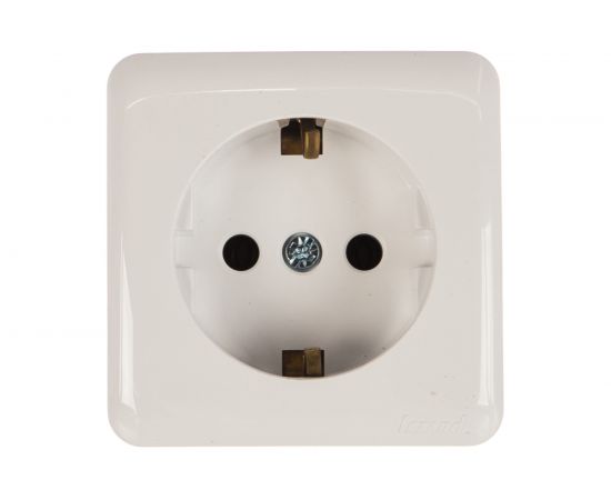 Розетка Lezard VIOLA, с заземлением, керамика, белый 751-0200-122 – изображение 2