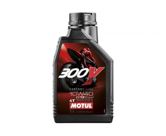 Моторное масло 300 V 4T FL Road Racing SAE 10W40 1 л MOTUL 104118 – изображение 2