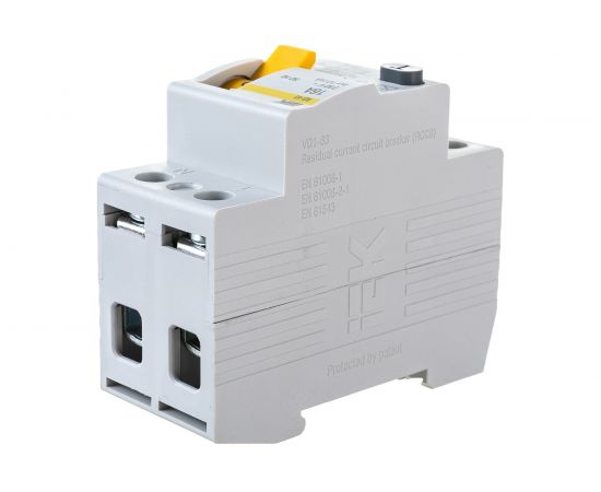 Выключатель дифференциального тока IEK 2п 16A 10mA тип AC ВД1-63 ИЭК MDV10-2-016-010 – изображение 2