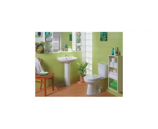 Унитаз-компакт Santek Анимо косой выпуск, 1 режим, сиденье ПП 1WH110032 446375 – изображение 2