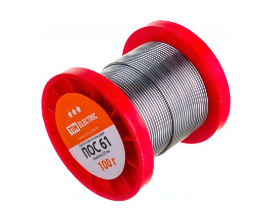 Припой ПОС 61 проволока серия ""Алмаз"" (1 мм, 100 г, ГОСТ 21931-76, катушка) TDM SQ1025-0313 – изображение 2