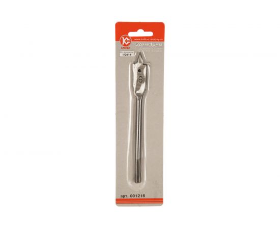 Сверло по дереву перовое 16 мм Калибр 00000035765 – изображение 3