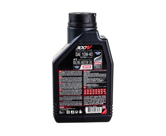 Моторное масло 300 V 4T FL Road Racing SAE 10W40 1 л MOTUL 104118 – изображение 3