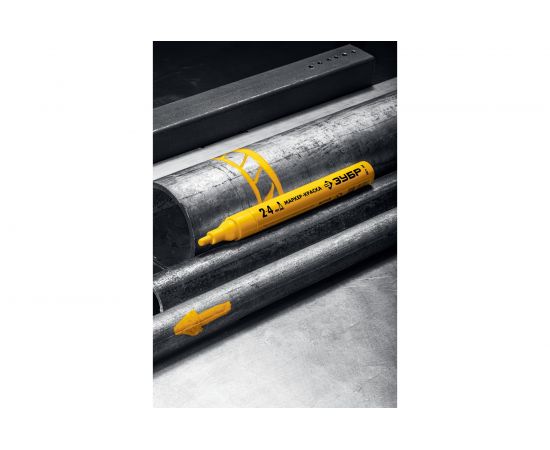 Маркер-краска ЗУБР Профессионал МК-400 жёлтый, 2-4 мм 06325-5 – изображение 3