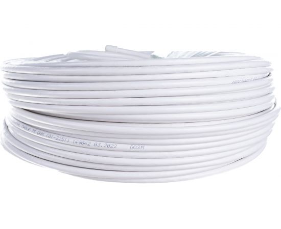 Коаксиальный кабель PROconnect LIGHT RG-6U, 75 Ом, CCS/Al/Al, 32%, бухта 100 м, белый 01-2251 – изображение 3