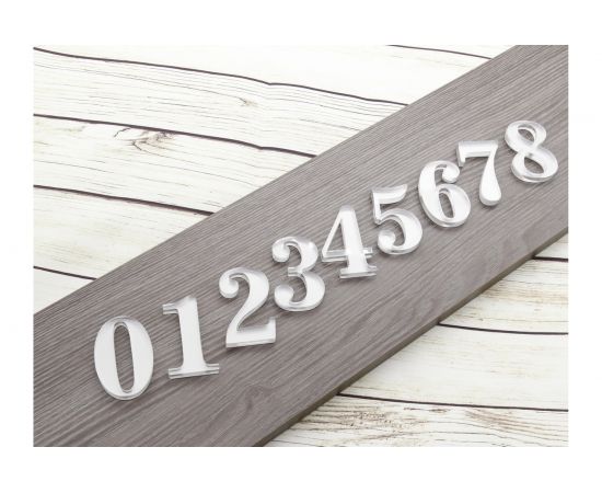 Цифра дверная 6 Brante CLASSIC 53 мм матовый хром 150203 – изображение 3