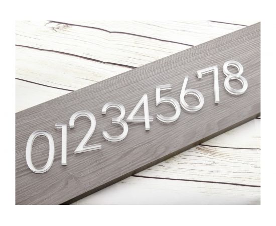 Цифра дверная 6 Brante LOFT 60 мм матовый хром 150185 – изображение 4