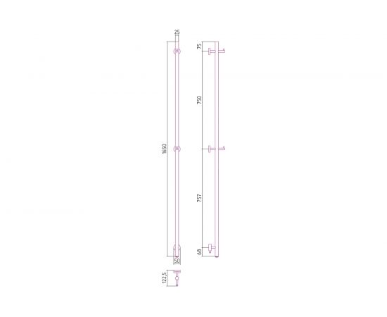 Полотенцесушитель Сунержа ЭПС АСКЕТ 1650, без покрытия 00-0850-1650 – изображение 5