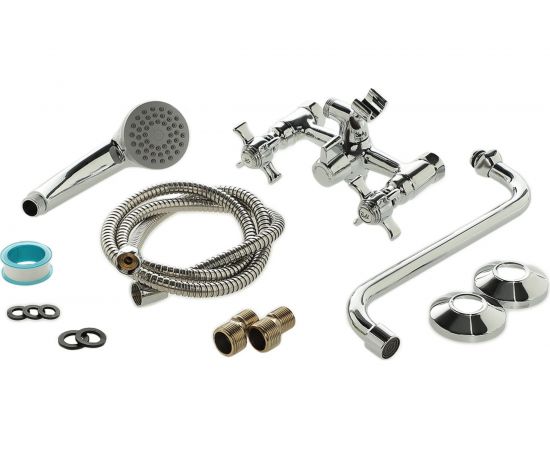 Универсальный смеситель для ванны Agger Retro-X хром A1722200 – изображение 5