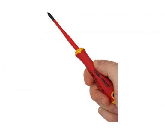Диэлектрическая отвертка Felo PZ 1х80, E-Slim Ergonic 41519290 – изображение 5