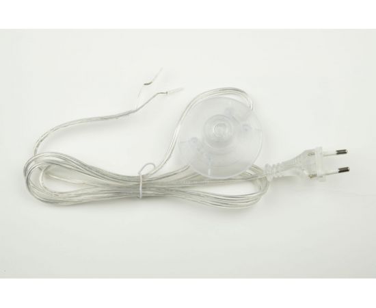 Сетевой шнур с вилкой и выключателем Uniel 02A-170 CLEAR UCX-C21 UL-00004437 