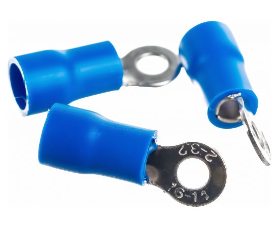 Кольцевой изолированный наконечник REXANT, диам.3.2 мм, 1.5-2.5 кв.мм, синий 08-0031 