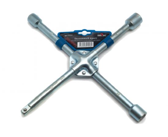 Баллонный крест СЕРВИС КЛЮЧ 17х19х21х1/2 с клепаным центром 77777 
