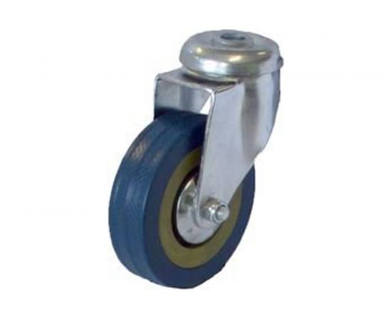 Колесо серая резина под болт отверстие 12 мм SCHG55 125 мм MFK-TORG 3056125 