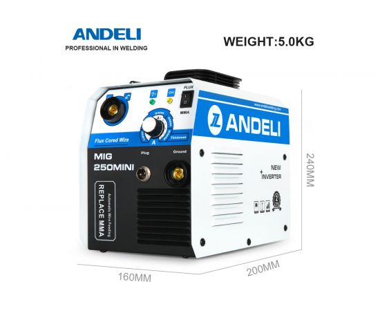 Сварочный аппарат ANDELI MIG-250MINI ADL20-213 – изображение 2