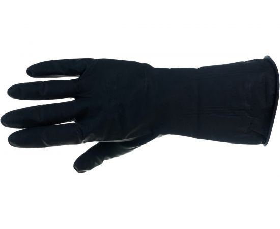 Хозяйственные латексные перчатки UNITRAUM черные, р. L/9 UN-WJID6009 – изображение 2