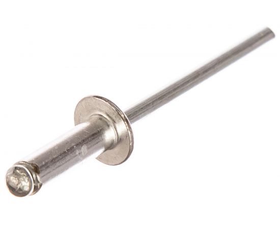 Заклёпка вытяжная алюминий/оцинкованная сталь (150 шт; 4х12 мм) Качественный КРЕПЕЖ 0200693 КЧ – изображение 2