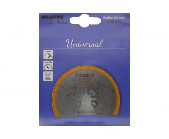 Полотно пильное универсальное Radial Ti-N 80 мм Hilberg HR9180 – изображение 2