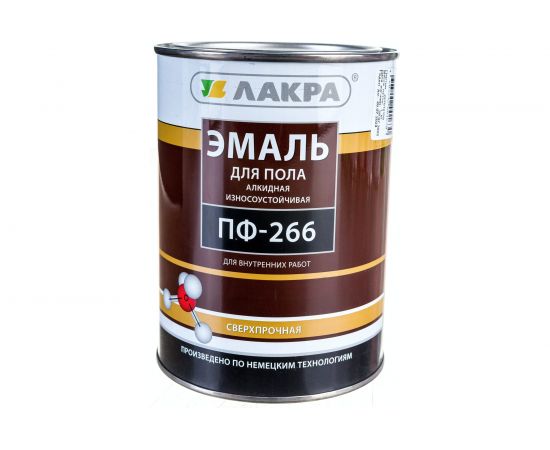 Эмаль Лакра ПФ-266 красно-коричневая, 1 кг 90000665759 – изображение 2