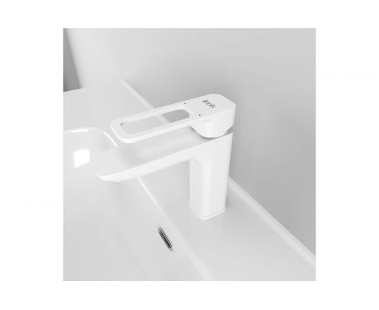 Смеситель для умывальника IDDIS белый матовый Slide SLIWT00i01 – изображение 2