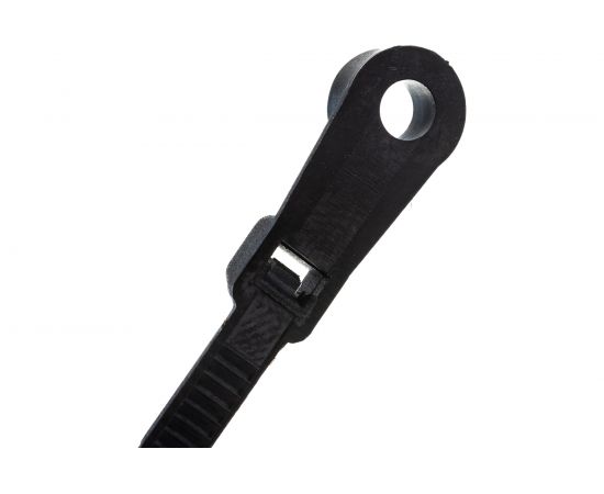 Нейлоновая хомут-стяжка под винт duwi 100x3,6 мм, черная, упаковка 10 шт. 30295 7 – изображение 3