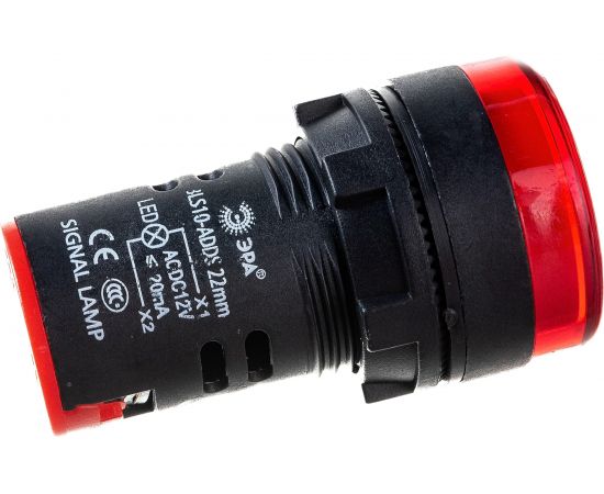 Лампа ЭРА AD22DS(LED)матрица, d=22мм, красный, 12В, AC/DC, 10/1000/12000 Б0045603 – изображение 3