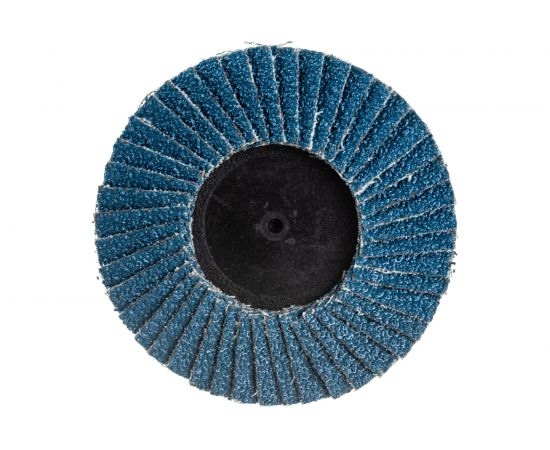 Круг лепестковый торцевой по металлу (75х22 мм; Р80; крепление Roloc) Русский Мастер РМ-70280 – изображение 3