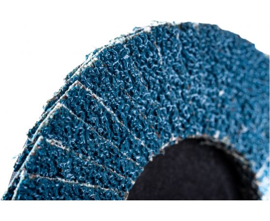 Круг лепестковый торцевой по металлу (75х22 мм; Р80; крепление Roloc) Русский Мастер РМ-70280 – изображение 4