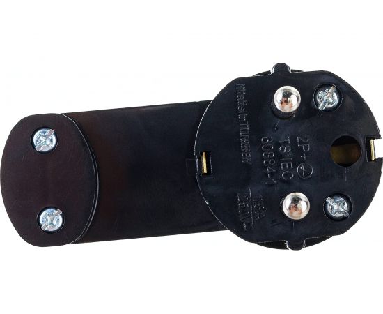 Угловая плоская вилка EKF с/з черная СТЕЛС 16А 250В PRO AVYF16-30-r – изображение 4