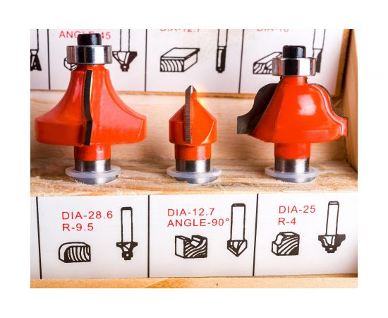 Набор фрез (12 шт; хвостовик 8 мм) Gigant G-0812 – изображение 5