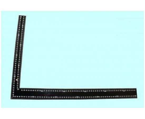 Строительный угольник TLX 400x600 мм 2 шкалы, металлический 66614 